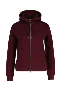 REG TONAL SHIELD ZIP HOODIE VIININPUNAINEN