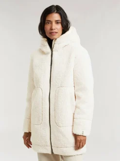 Reset Naisten Takki, IROISE TEDDY MIX TAKKI Luonnonvalkoinen