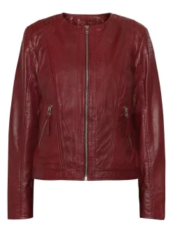 Saki Naisten Paula NAHKATAKKI Viininpunainen