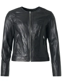 Saki Naisten Paula NAHKATAKKI Musta