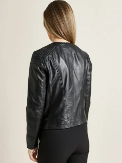 Saki Naisten Paula NAHKATAKKI Musta