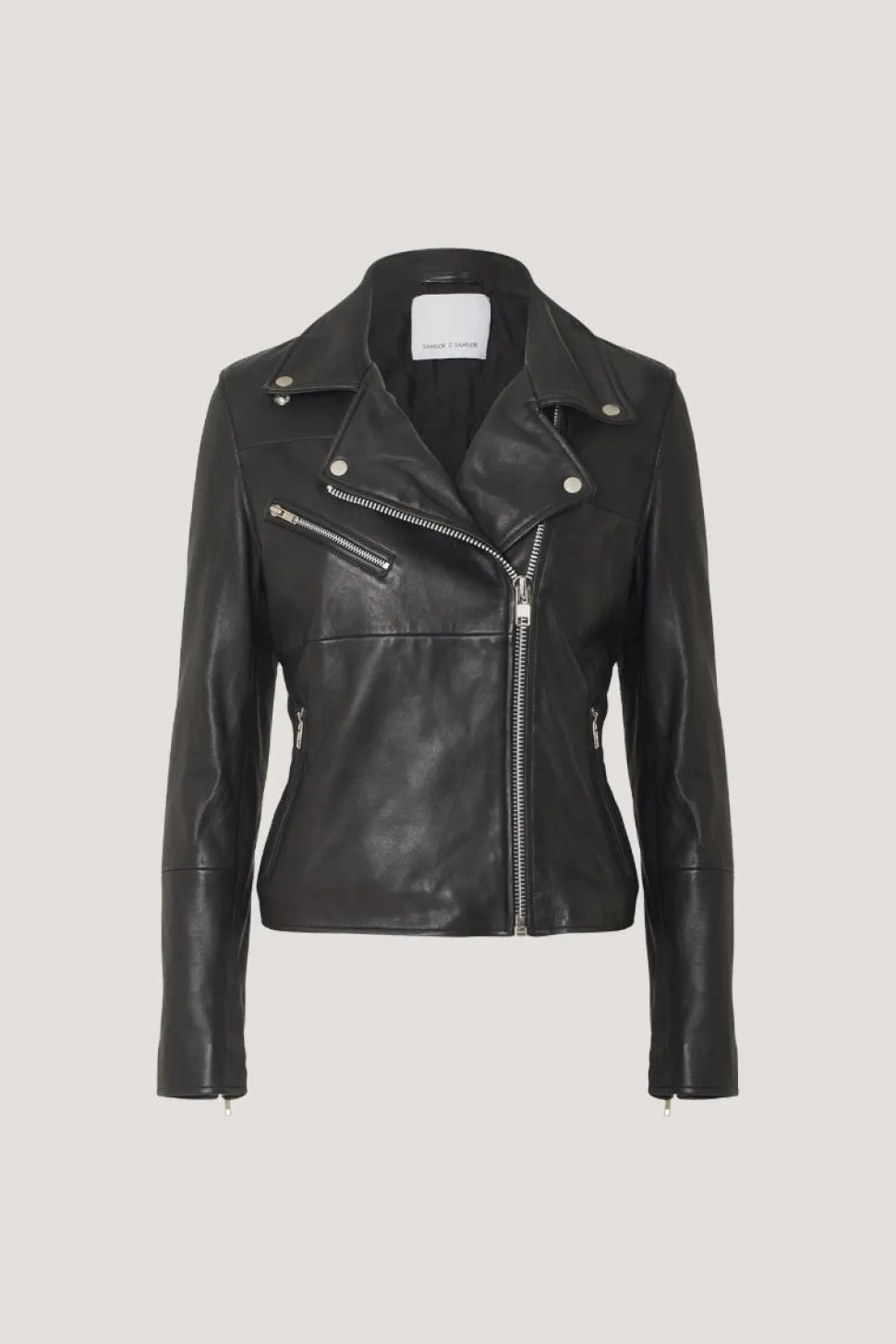 Samsøe & Samsøe Naisten Nahkatakki, Tautou 2771 Musta