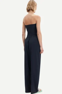 Samsoe and Samsoe Naisten Housut JULIA TROUSERS 14635 Tummansininen