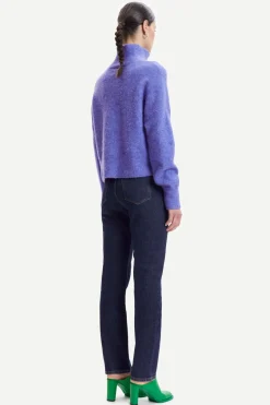 Samsoe and Samsoe Naisten Neule NOLA T-N 7355 Liila