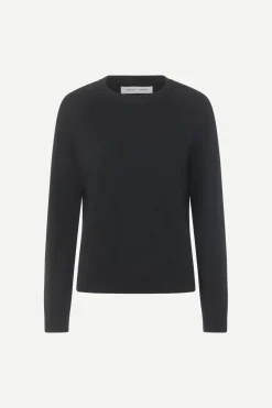 Samsoe and Samsoe, Naisten Neulepaita, Boston O-Neck 6304 Musta