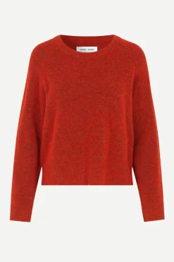 Samsoe and Samsoe, Naisten Neulepaita, Nor O-N Short Oranssi