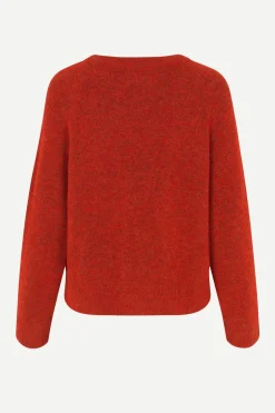 Samsoe and Samsoe, Naisten Neulepaita, Nor O-N Short Oranssi