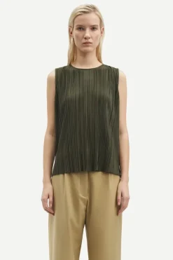 Samsoe and Samsoe Naisten Toppi, SAUMA O-N TOP 10167 Armeijanvihreä