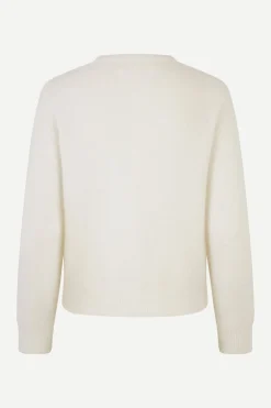 Samsoe and Samsoe Naisten Neuletakki, NOR SHORT CARDIGAN 7355 Luonnonvalkoinen