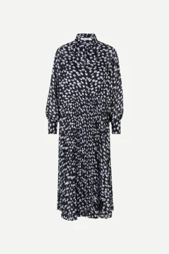 Samsoe and Samsoe Naisten Mekko DOROTHE DRESS AOP 14018 Sininen Kuosi