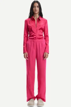 Samsoe and Samsoe Naisten Housut, HOYS STRAIGHT PANTS 12663 Pinkki