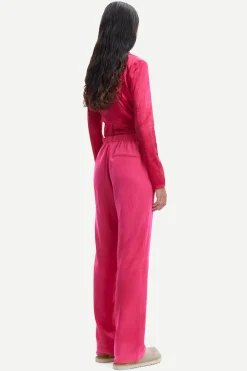 Samsoe and Samsoe Naisten Housut, HOYS STRAIGHT PANTS 12663 Pinkki