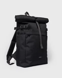 Sandqvist reppu, ICON ROLLTOP BACKPACK M Musta
