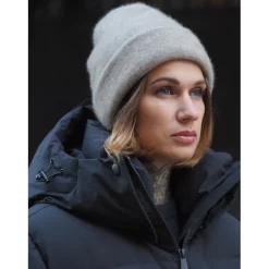 Sauso pipo, SAANA UNISEX DOUBLE BEANIE Vaaleanharmaa