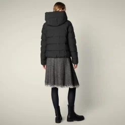 Save The Duck naisten takki, ARENA LYHYT VANUTAKKI Musta