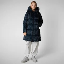 Save The Duck Naisten Toppatakki, AMARANDA Sininen Kuosi