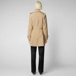 Save The Duck naisten trenssi, AUDREY TRENCH COAT Kameli