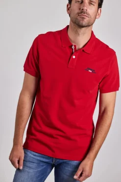 Sebago miesten pikeepaita, AUTHENTIC LOGO PIQUE Punainen