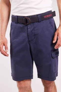 Sebago miesten shortsit, OUTWASHED POCKET SHORTS Tummansininen