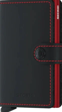 Secrid Korttikotelo, MINIWALLET MATTE BLACK RED Musta
