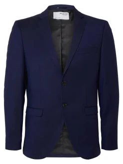 Selected bleiseri, BILL BLUE SUIT JACKET Tummansininen