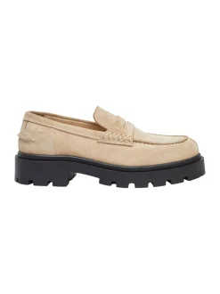 Selected Femme kengät, SLFEMMA SUEDE PENNY LOAFER Vaalea Beige