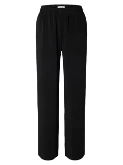 Selected Femme K-SLFTENNY RELAXED PANTS, musta