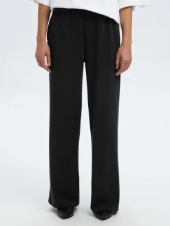 Selected Femme K-SLFTENNY RELAXED PANTS, musta