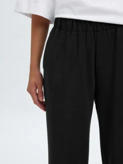 Selected Femme K-SLFTENNY RELAXED PANTS, musta