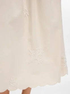 Selected Femme naisten hame, SLFMELLI HW ANKLE SKIRT Hiekka