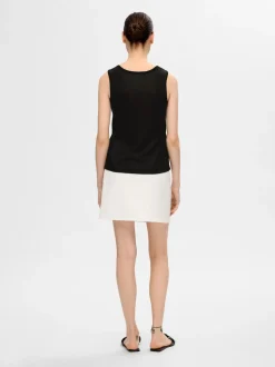 Selected Femme naisten hihaton toppi, SLFMOON SUS SL KNIT TOP Musta