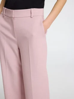 Selected Femme naisten housut, SLFRITA MW WIDE PANT MEL Vaaleanpunainen