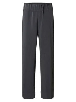 Selected Femme naisten housut SLFPATRICIA MW WIDE PANT B, Medium Grey Melange