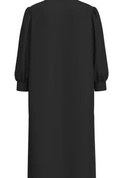 Selected Femme naisten mekko SLFTENNY 3/4 SHORT SWEAT DRESS NOOS, musta
