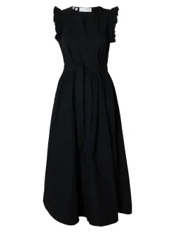 Selected Femme naisten mekko, SLFBLAIR-IDA SL LONG DRESS Musta