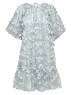 Selected Femme Naisten Mekko SLFALBERTA 2/4 DRESS Vaaleansininen