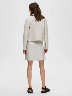 Selected Femme Naisten Nahkatakki, Katie Leather Jacket Kitti