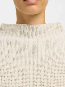 Selected Femme naisten neulepusero SLFSELMA SUS LS KNIT PULLOVER NOOS, Birch