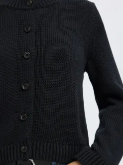 Selected Femme naisten neuletakki, SLFIVY LS KNIT O-NECK CARDIGAN NOOS Tummansininen