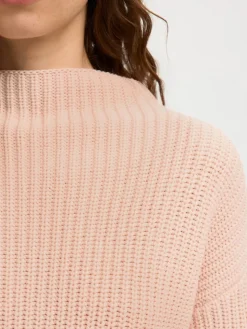Selected Femme naisten neulepusero SLFSELMA SUS LS KNIT PULLOVER NOOS, Pale Dogwood
