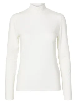 Selected Femme Naisten Paita, SLFMANJA LS HIGH NECK NOOS Snow White