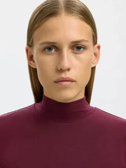 Selected Femme Naisten Paita, SLFMANJA LS HIGH NECK NOOS Fig