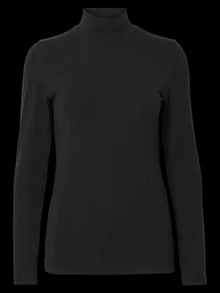 Selected Femme Naisten Paita, SLFMANJA LS HIGH NECK NOOS Black