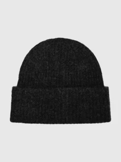 Selected Femme naisten pipo Slfmaline Knit Beanie, musta