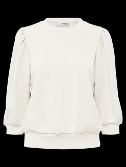 Selected Femme Naisten Pusero, SLFTENNY 3/4 SWEAT TOP NOOS Snow White