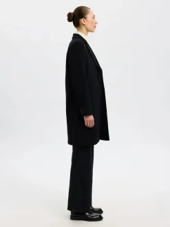 Selected Femme naisten takki, SLFSASJA LANO COAT Black