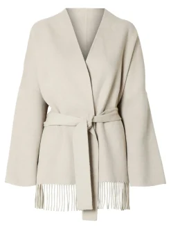 Selected Femme naisten takki, SLFESMA HANDMADE JACKET Hiekka