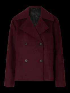 Selected Femme naisten villakangastakki, SLFALMA LANO JACKET Fig Melange