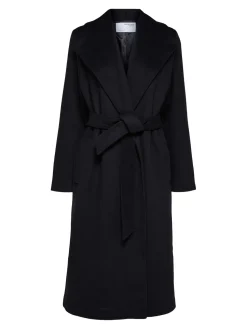 Selected Femme Villakangastakki, SLFROSA WOOL COAT Musta