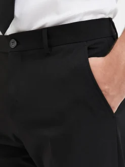 Selected Homme Miesten Housut, LIAM TRS FLEX NOS Black